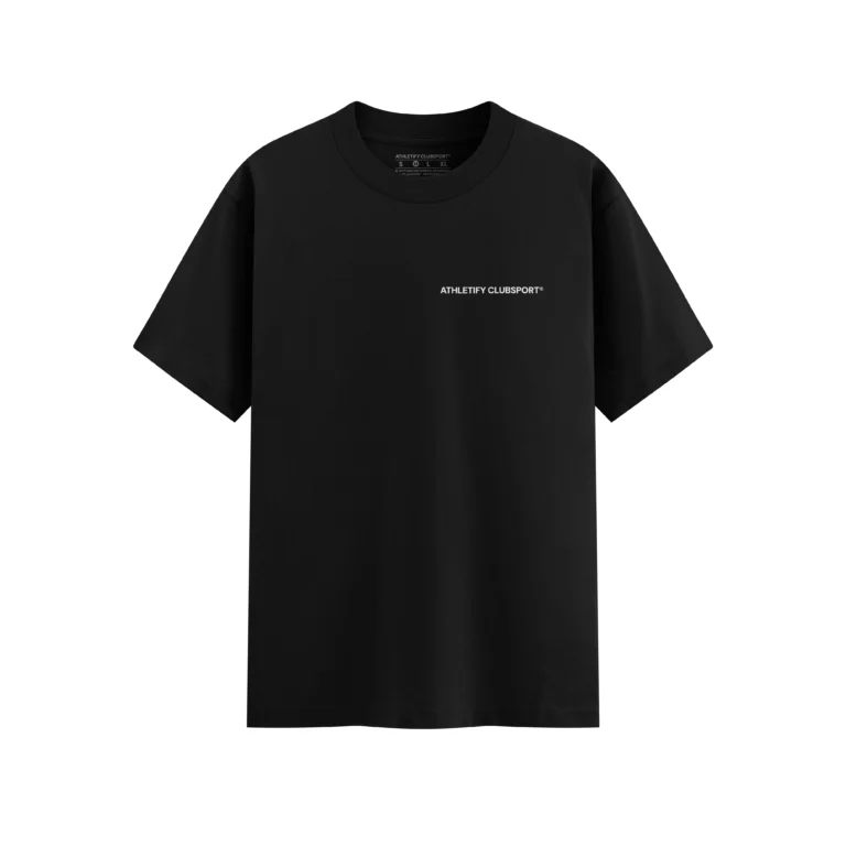 Polera gimnasio negra regular fit Athletify