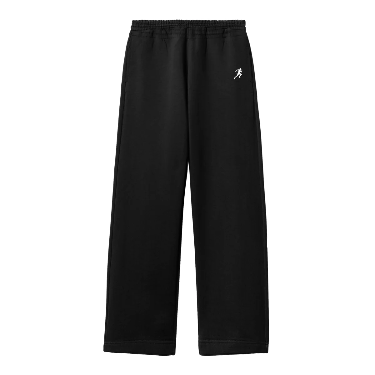Pantalon de gimnasio negro fit rectos