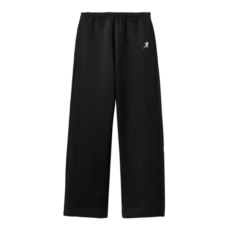 Pantalon de gimnasio negro fit rectos